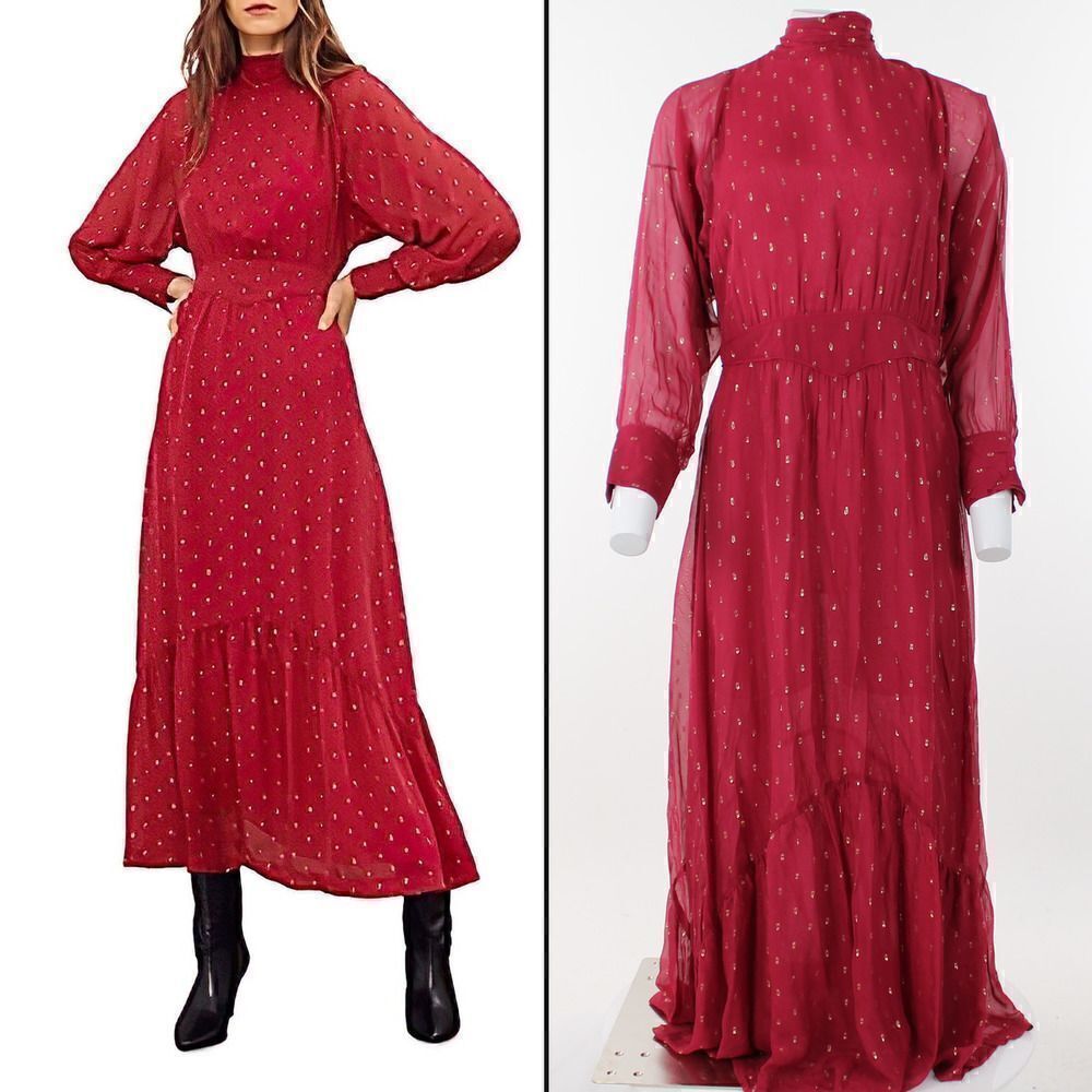 Ba&Sh Romyprintedmididress